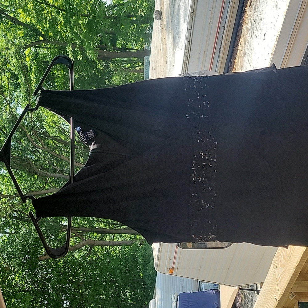 Black Chaps size 12 Above knee dress nwt